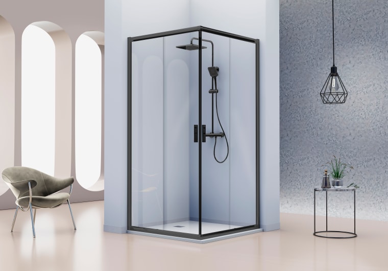 Paroi de douche angulaire -Kassandra- Siena (IE607 + IE607) Principal 1