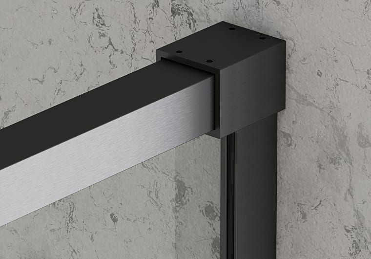 Paroi de douche angulaire coulissante sur mesure Bruntec Aria Detalle 7