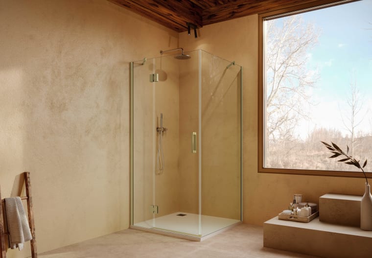 Paroi de douche angulaire Adhara (400B) Principal 2