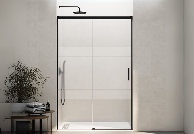 Paroi de douche GME Basic mat noir Principal 1