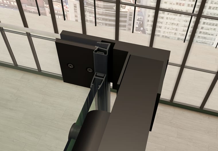 Paroi de douche Bruntec Leda (400) sur mesure Detalle 2