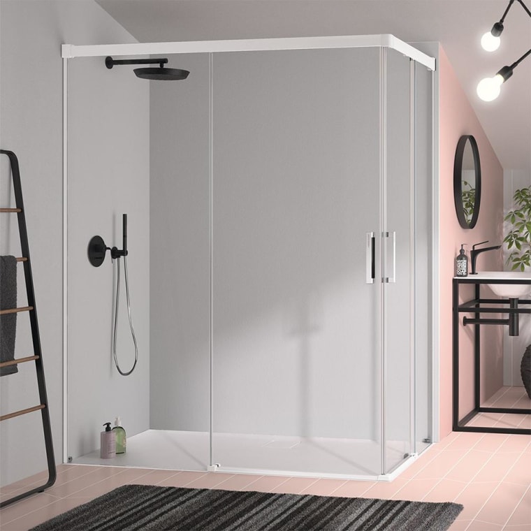Paroi de douche angulaire Kassandra Glase (GS607+GS607) Principal 8