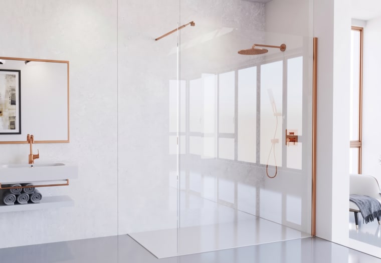 Paroi de douche en acier inoxydable Dione Principal 4