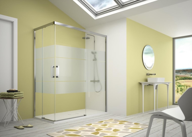 Paroi de douche 400 (CU607+CU607) Kassandra Principal 1