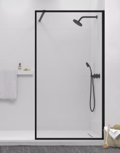 Voir les produits Parois de douche profil noir