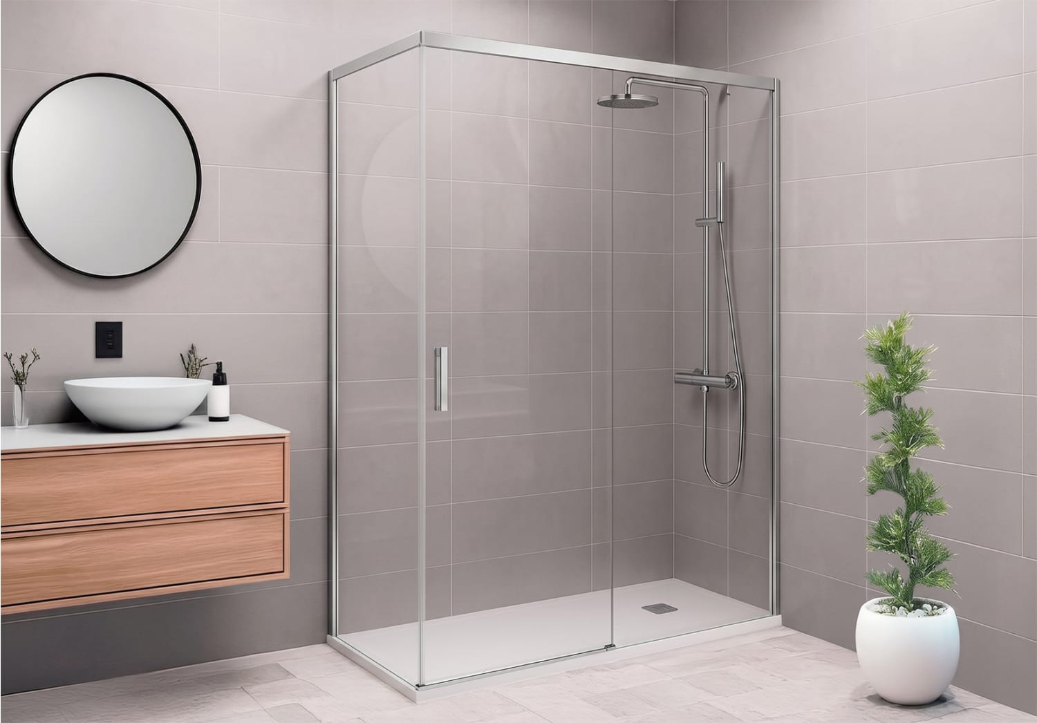 Paroi de douche Galaxy (400) a medida Principal 4