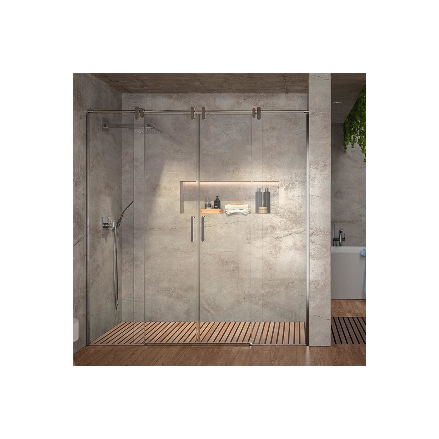 Paroi de douche Slim Kassandra (LM100) Principal 1