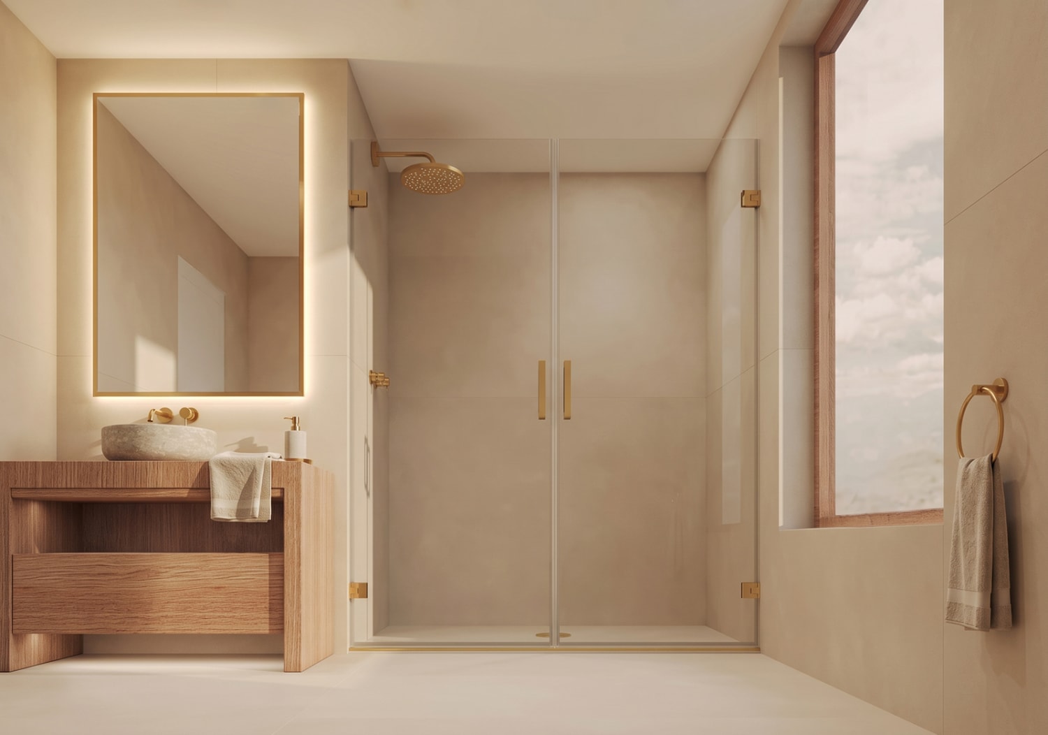 Paroi de douche Aurea (200A) Bruntec Principal 2