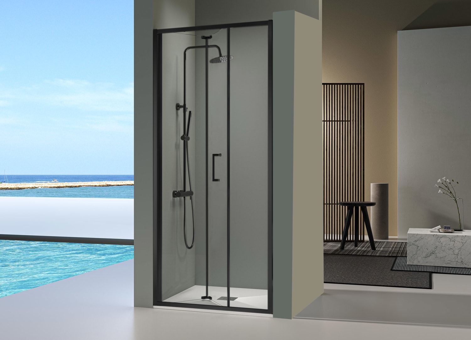 Paroi de douche Prisma de Kassandra (PI300) Principal 1