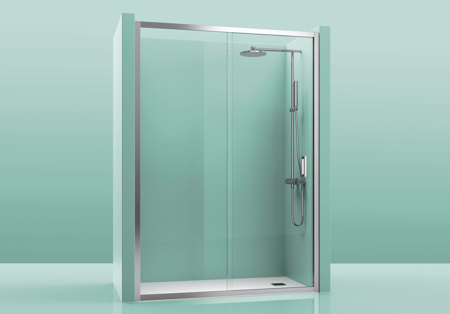 Paroi de douche Merlin (100) 3d 8