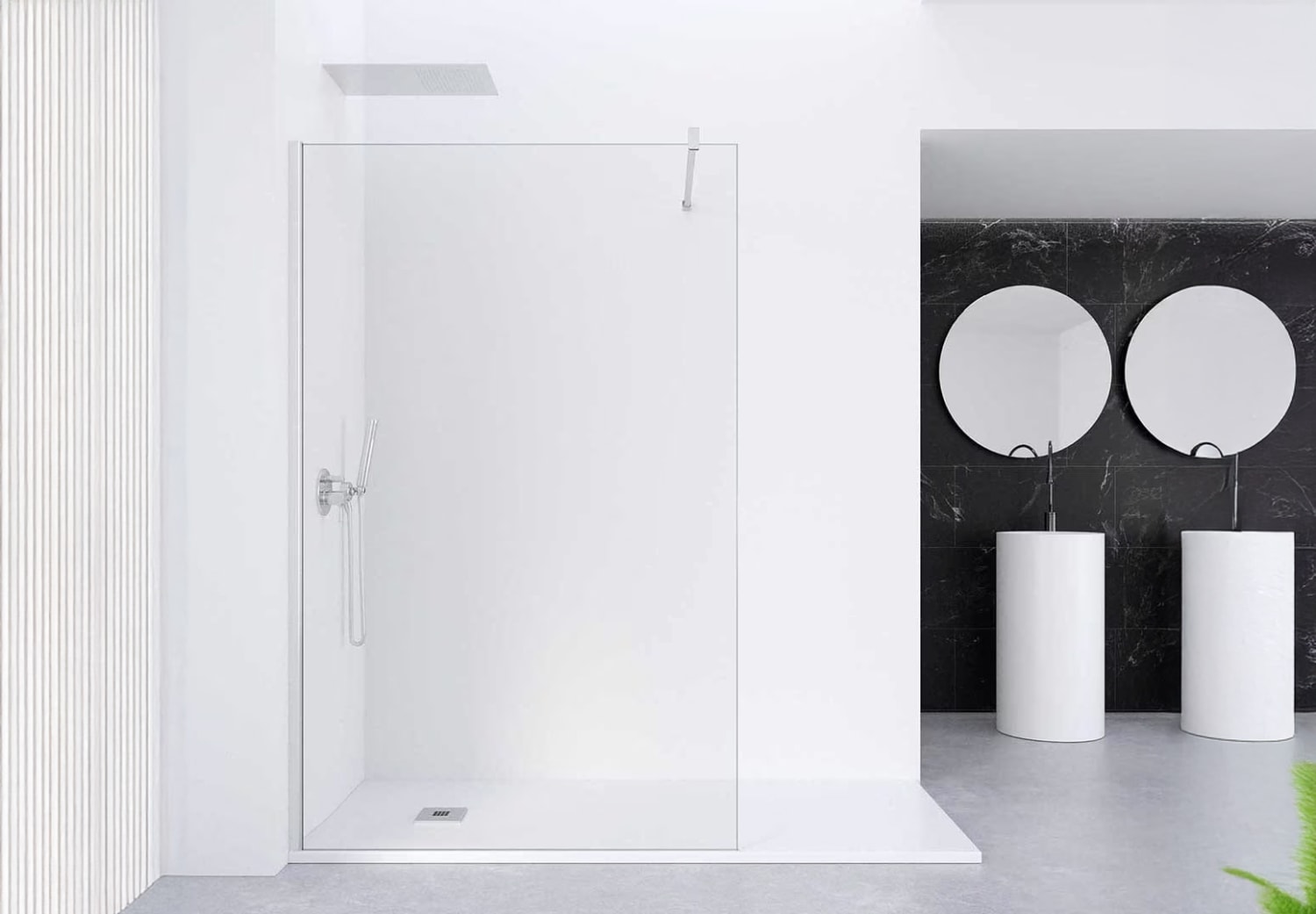 Paroi de douche à panneaux fixes Profiltek Fado Principal 1
