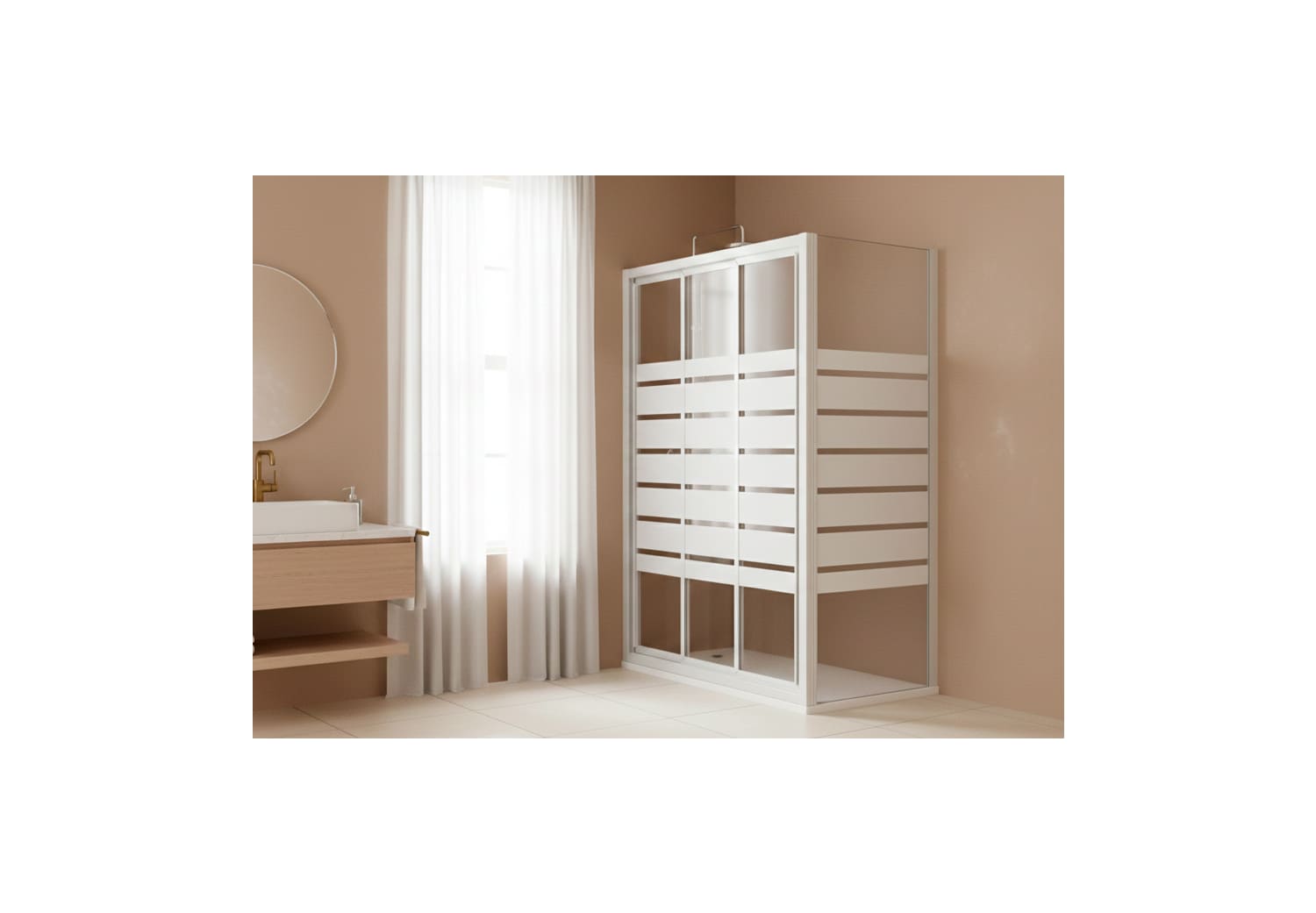 Paroi de douche Profiltek Demi Principal 3
