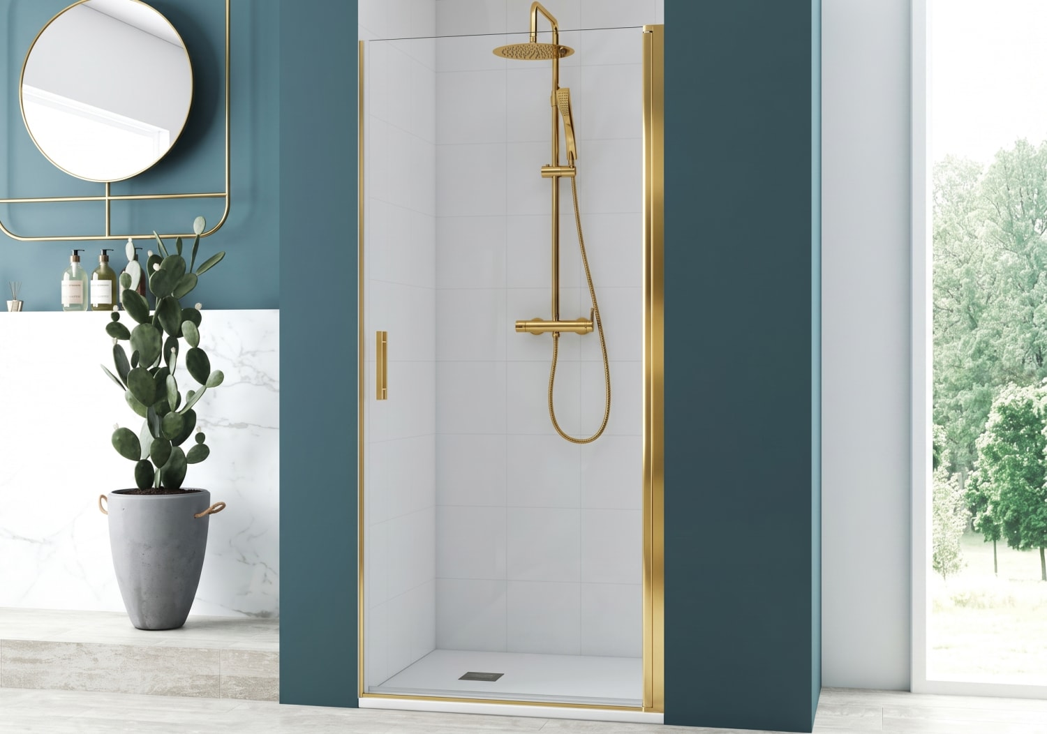 Paroi de douche pivotante Paroi de douche Kemi Principal 4