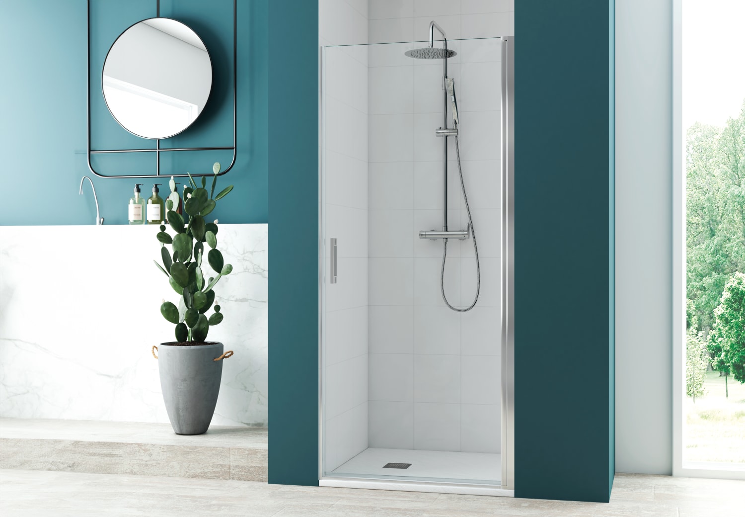 Paroi de douche pivotante Paroi de douche Kemi Principal 0