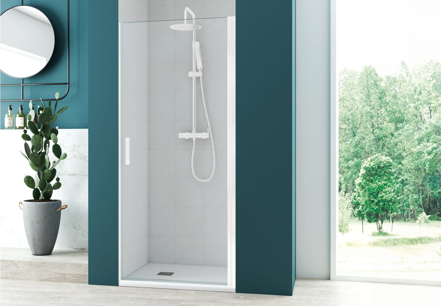 Paroi de douche pivotante Paroi de douche Kemi Principal 2