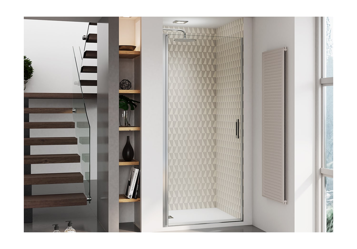 Paroi de douche pivotante Paroi de douche Kemi Principal 1