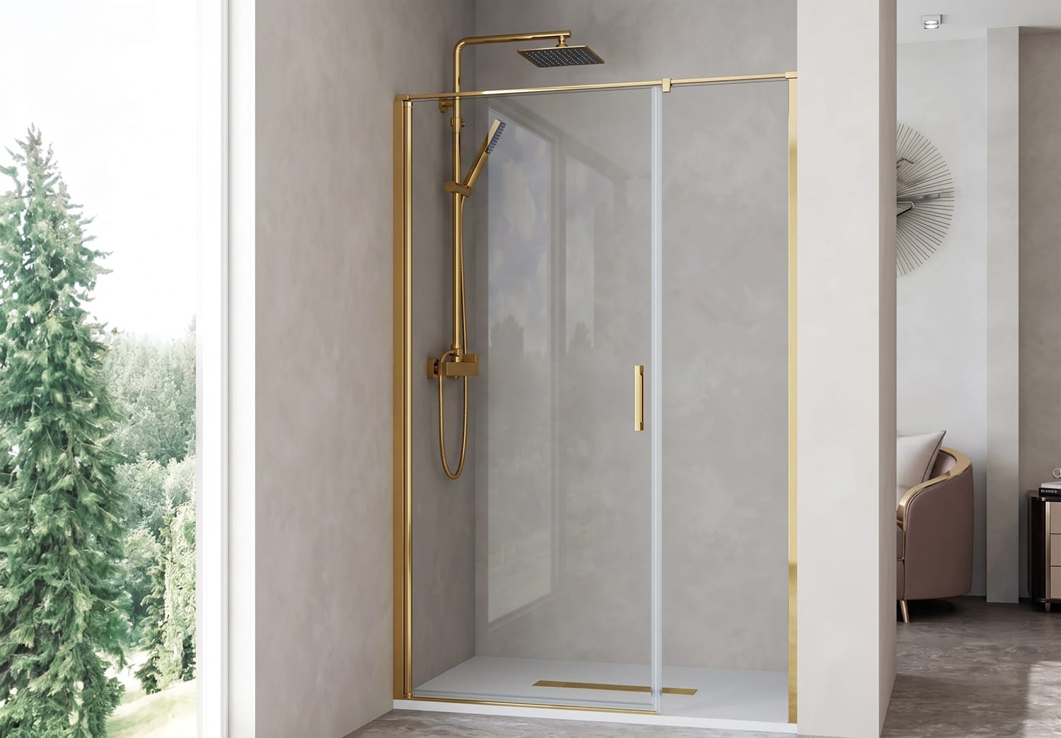 Paroi de douche pivotante Paroi de douche Kemi Principal 5