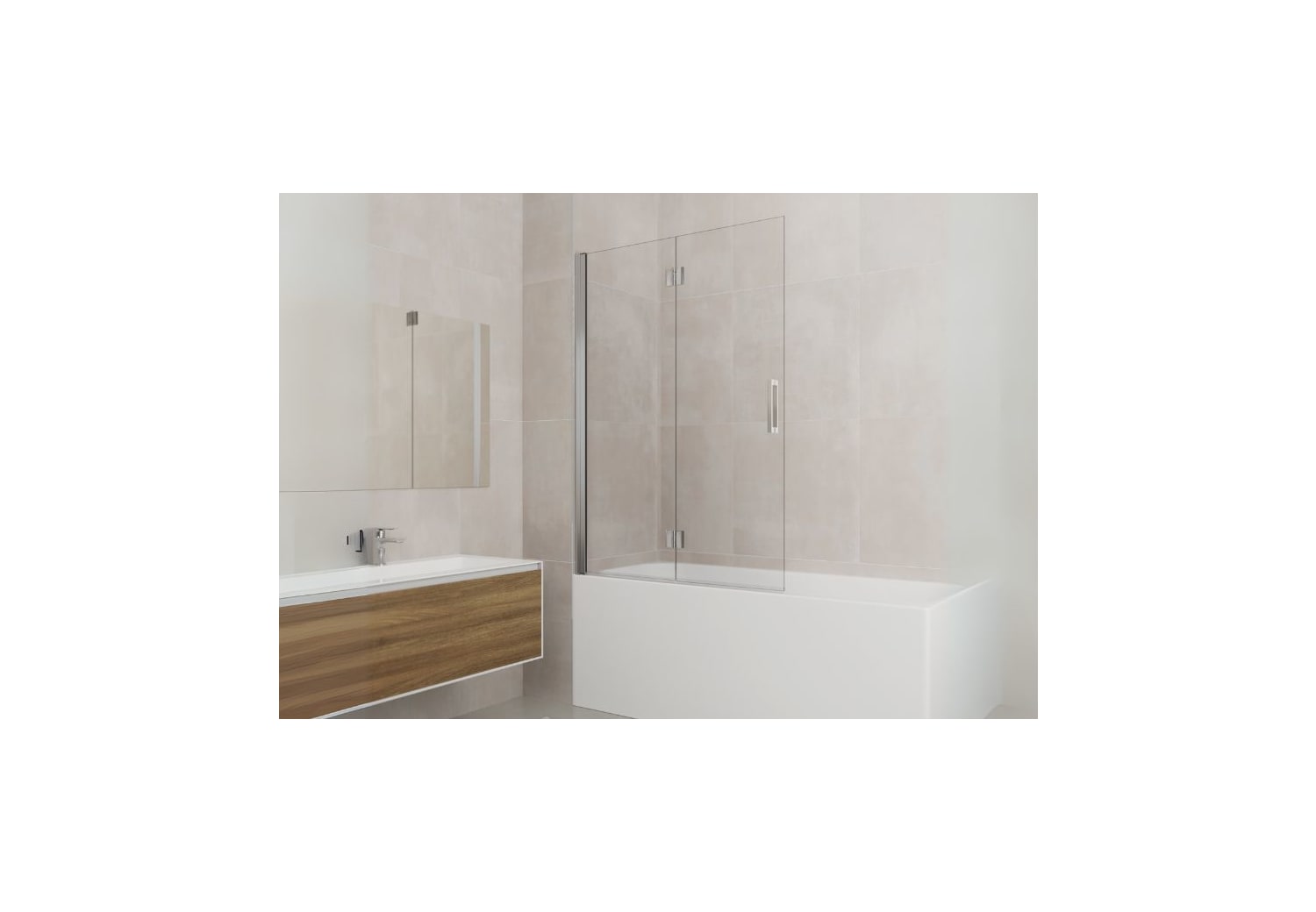 GME Pare-baignoire en verre Principal 0