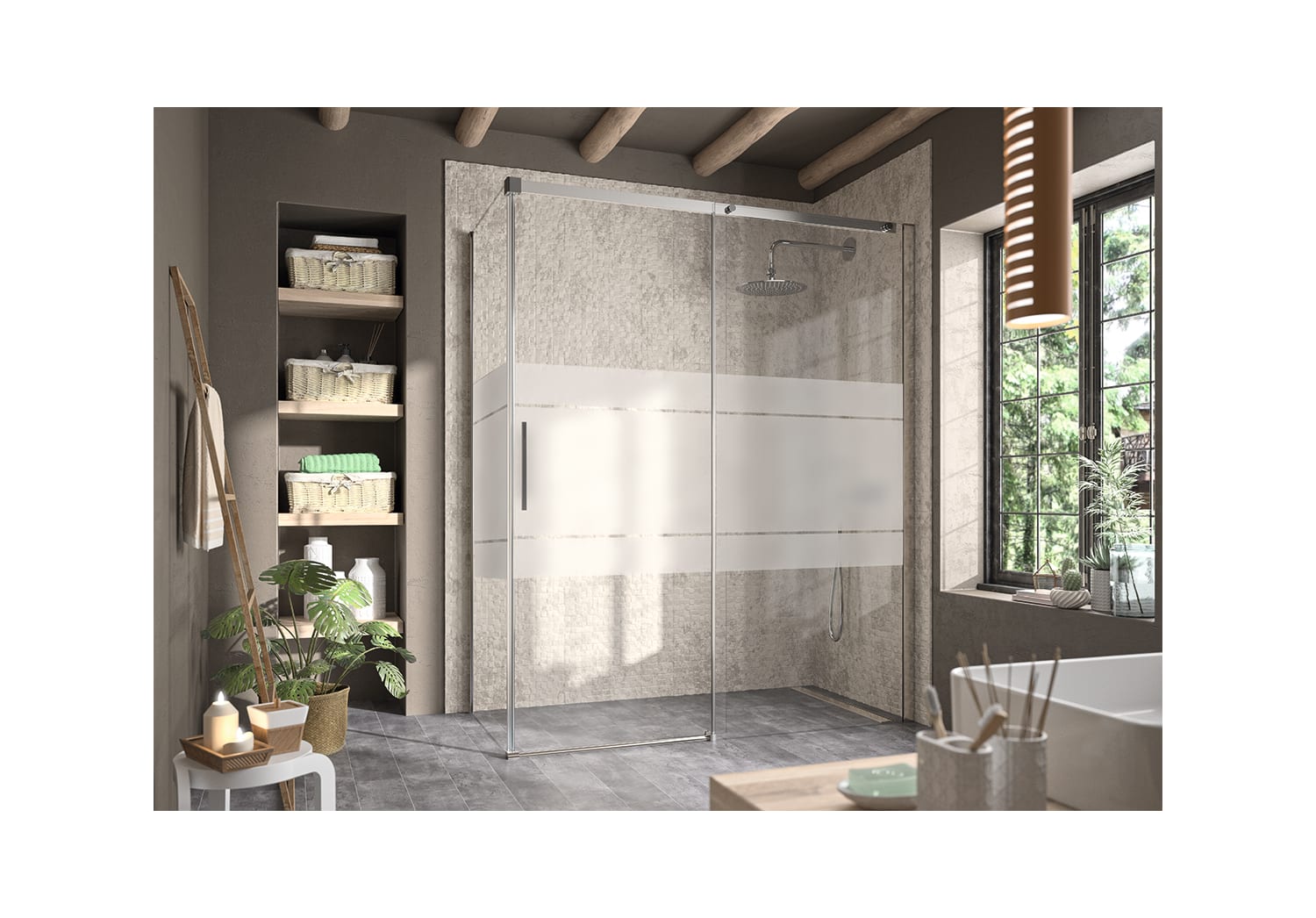 Paroi de douche Luna (LU102+LU103) Principal 3