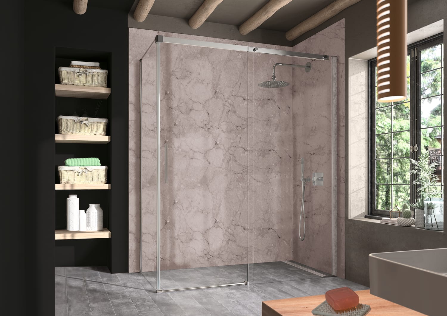 Paroi de douche Luna (LU102+LU103) Principal 2