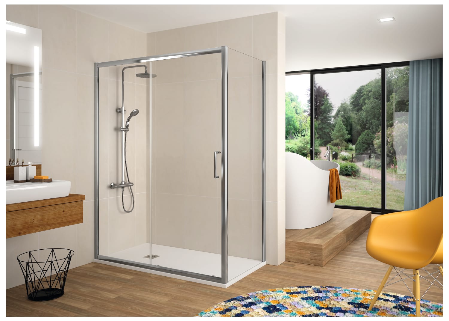 Paroi de douche Kassandra Bella (BL607+BL602+BL103) Principal 0