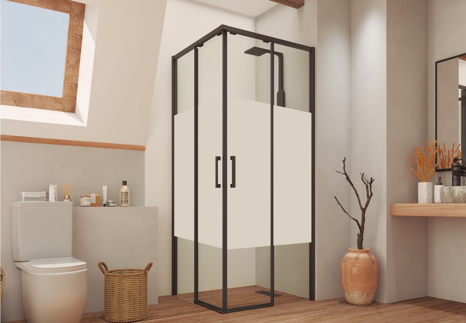 Paroi de douche Bruntec Opal (300) Ambiente 6
