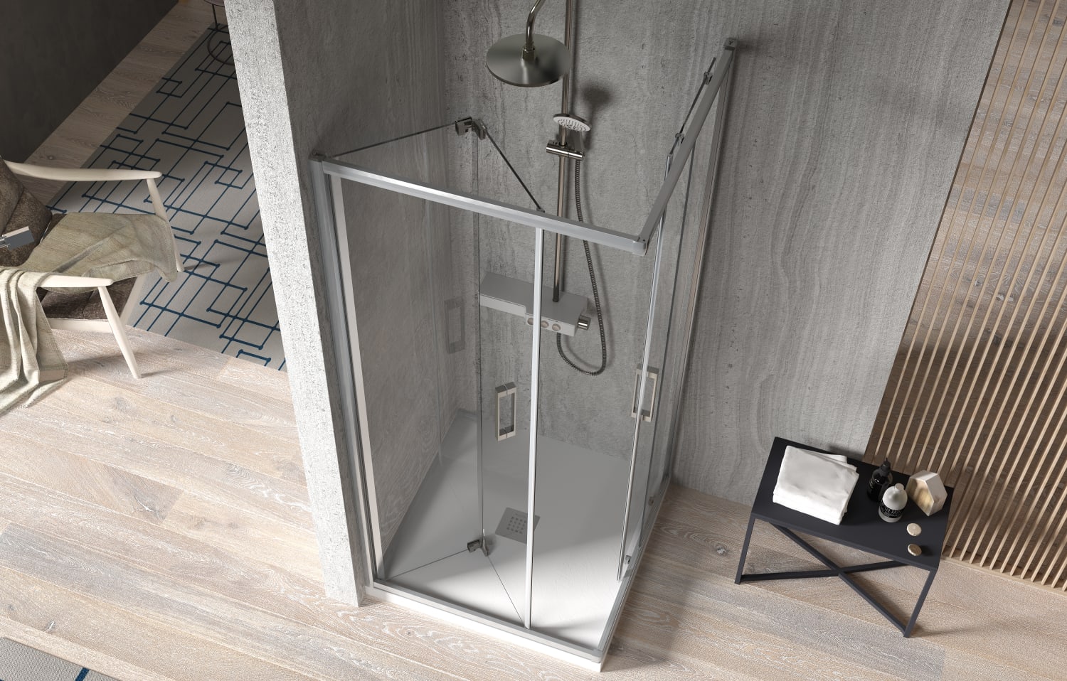 Paroi de douche Kassandra S300 (TR705+TR707) Principal 1
