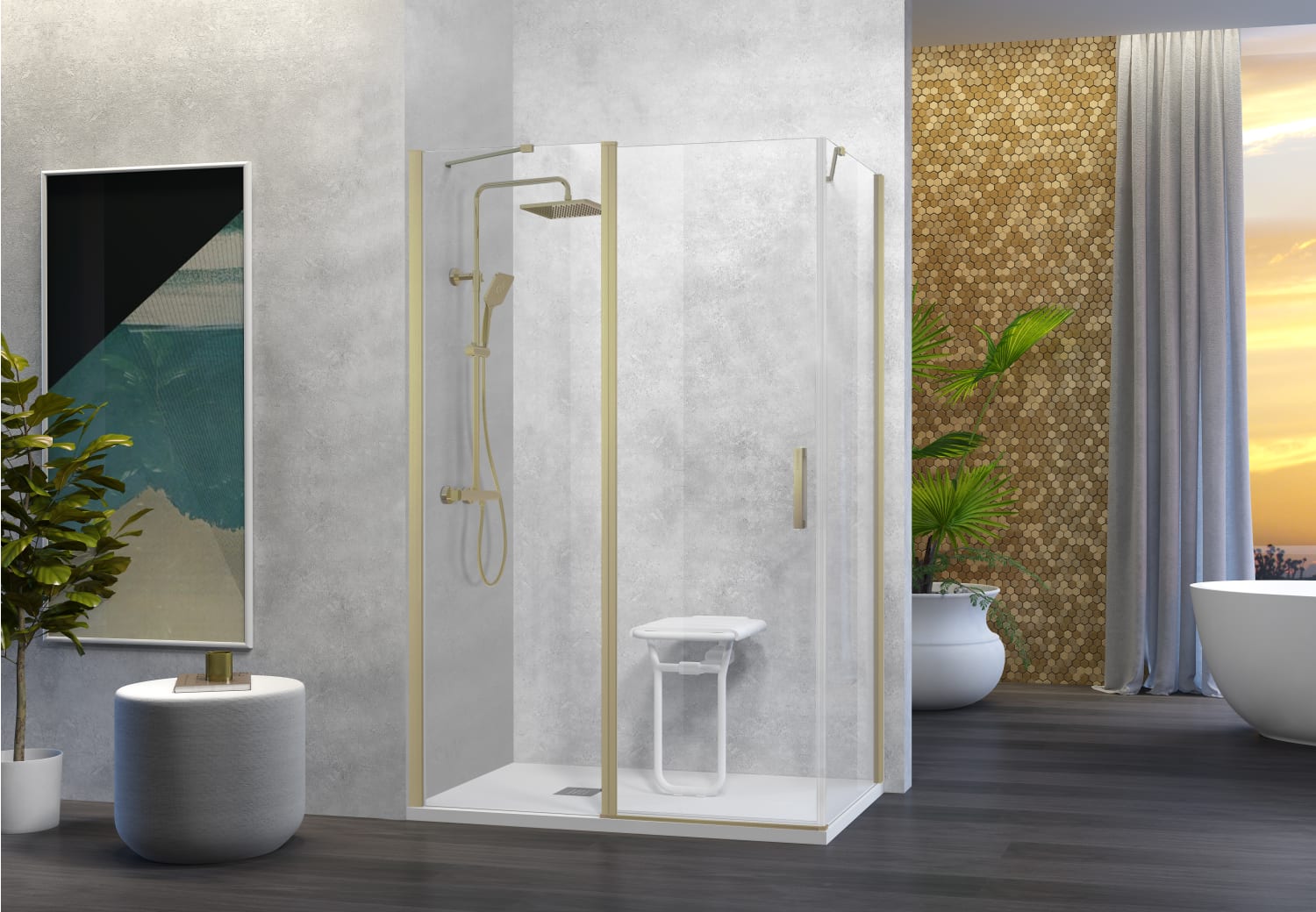 Paroi de douche Kassandra Nardi (NA508) Principal 2