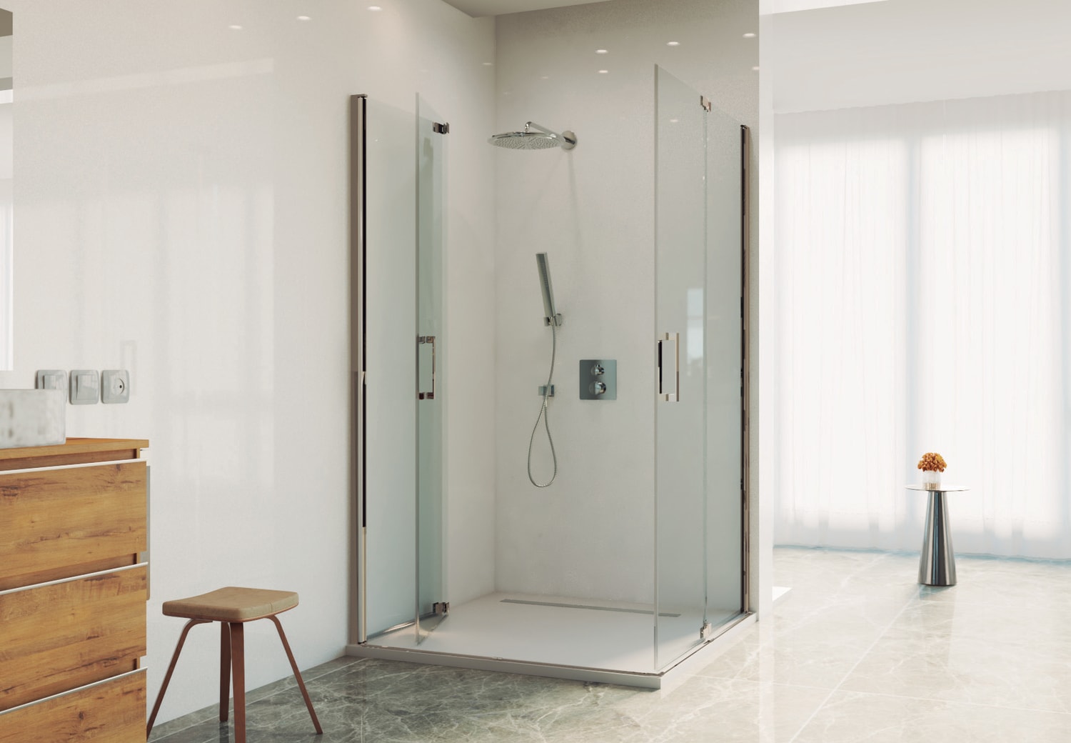 Paroi de douche Bruntec Boreal (300B) Detalle 1