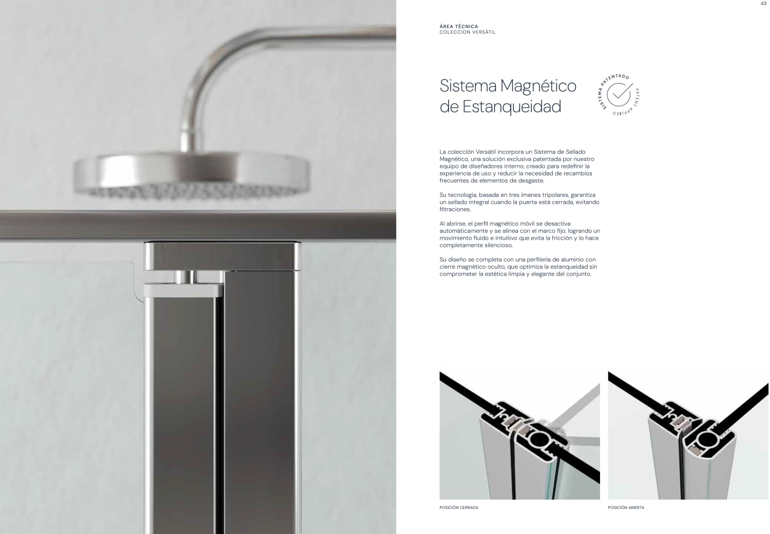 Paroi de douche Profiltek Versatil VR Plus 210 Detalle 4