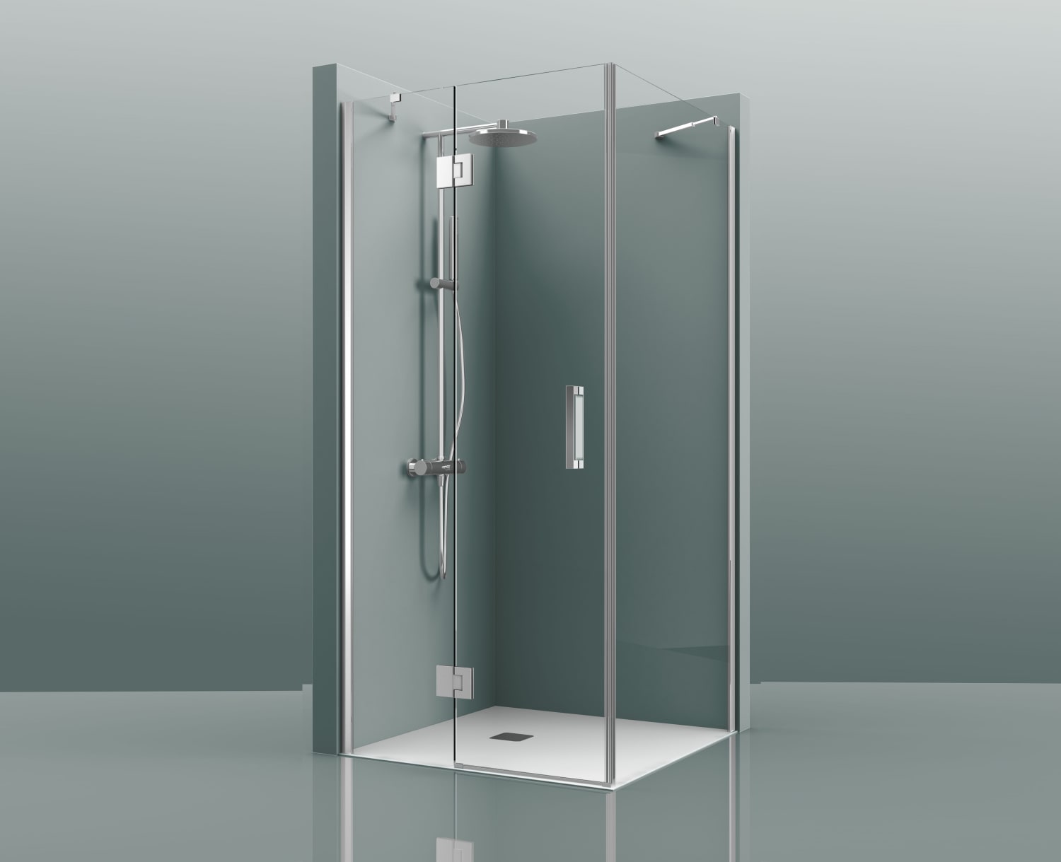 Paroi de douche angulaire Adhara (400B) Detalle 5