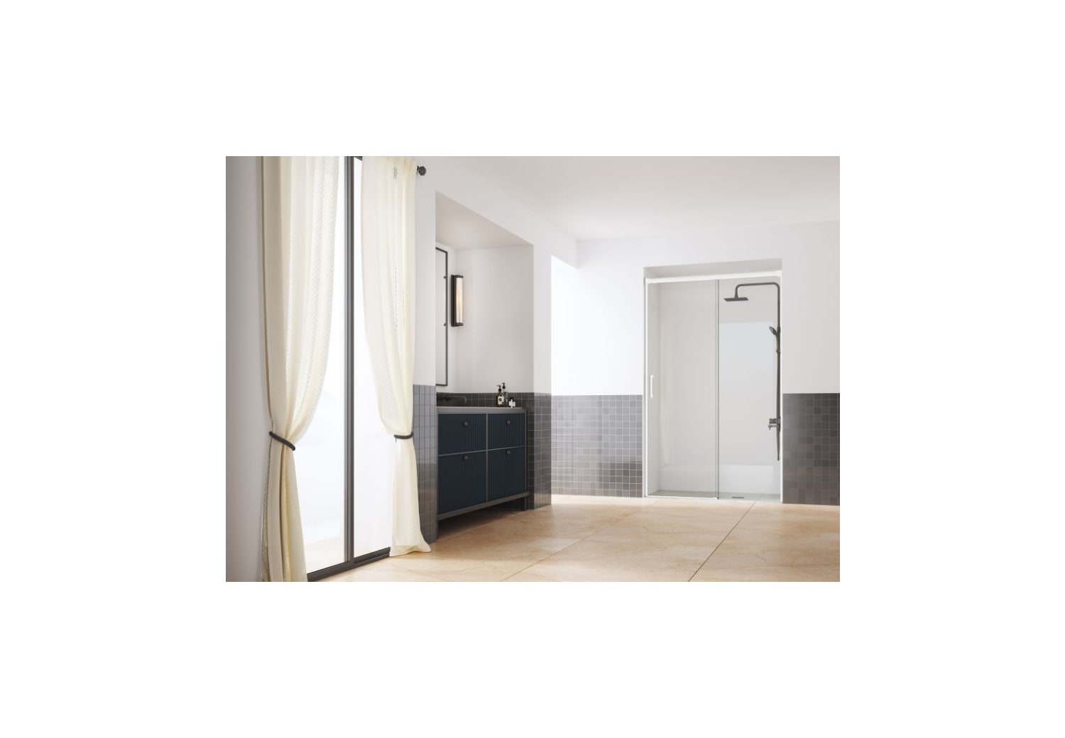 Paroi de douche sur mesure Galaxy (100) Principal 2