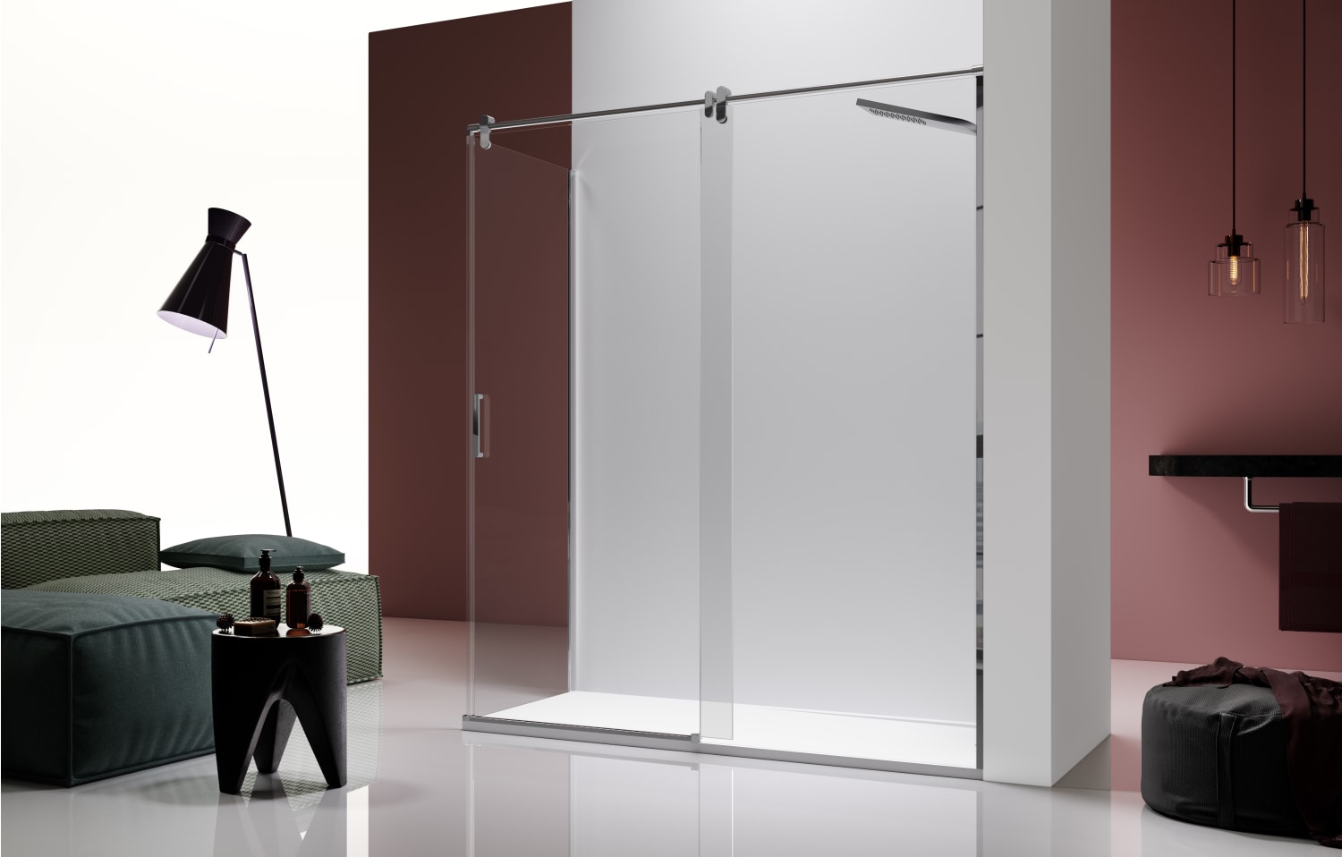 Paroi de douche Slim Kassandra (LM102+LM103) Principal 0