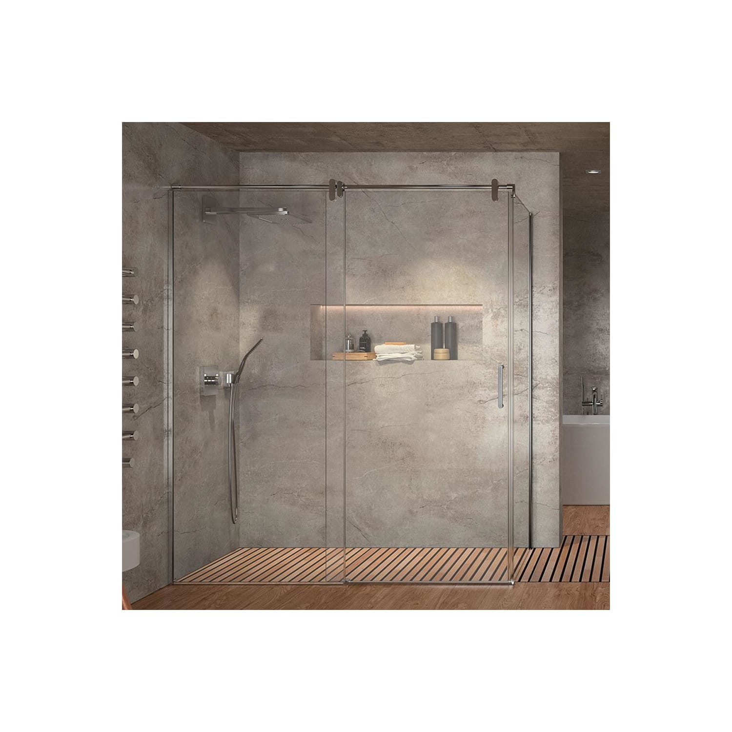 Paroi de douche Slim Kassandra (LM102+LM103) Principal 1