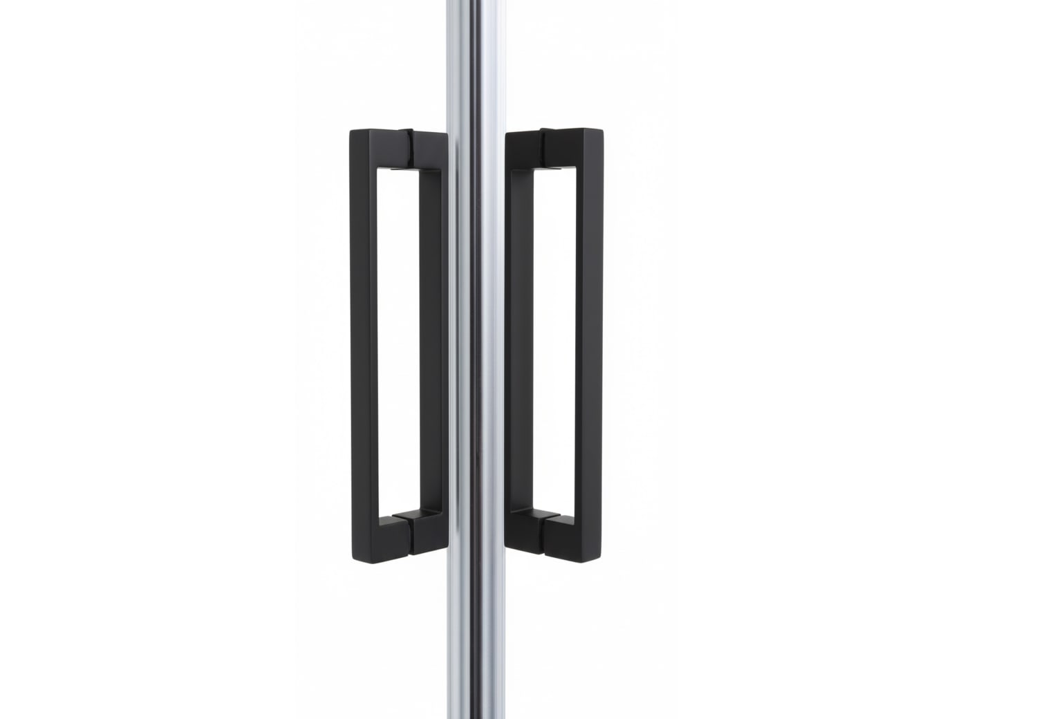 Paroi de douche angulaire Emma couleur noire Detalle 3