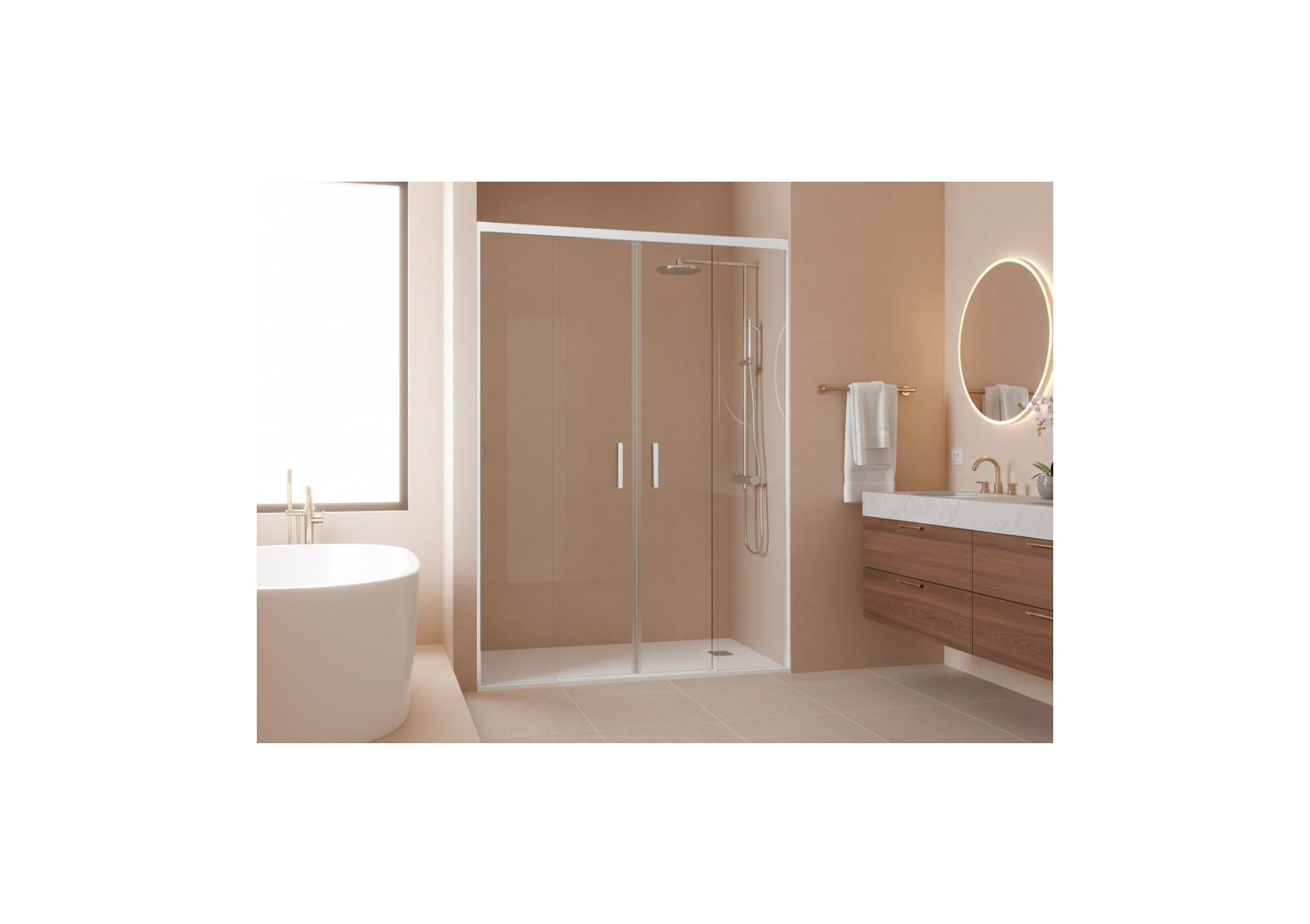 Paroi de douche sur mesure Galaxy (200) Principal 2