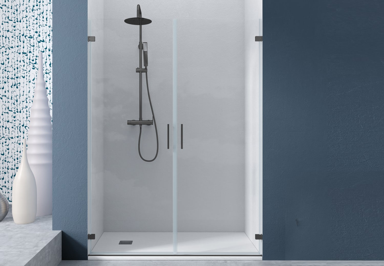 Paroi de douche pivotante Olona Principal 1