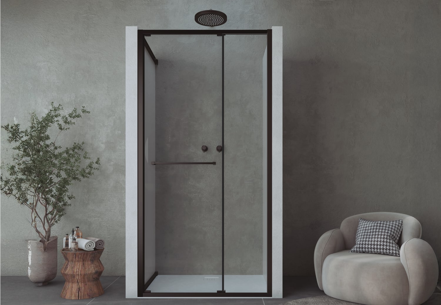 Paroi de douche Bruntec Next (100 B) Principal 1