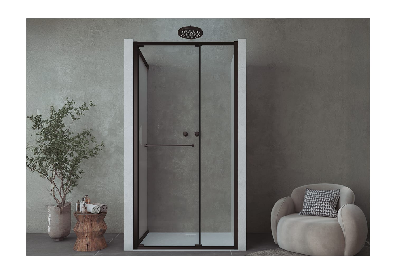 Paroi de douche Bruntec Next (100 B) Principal 1