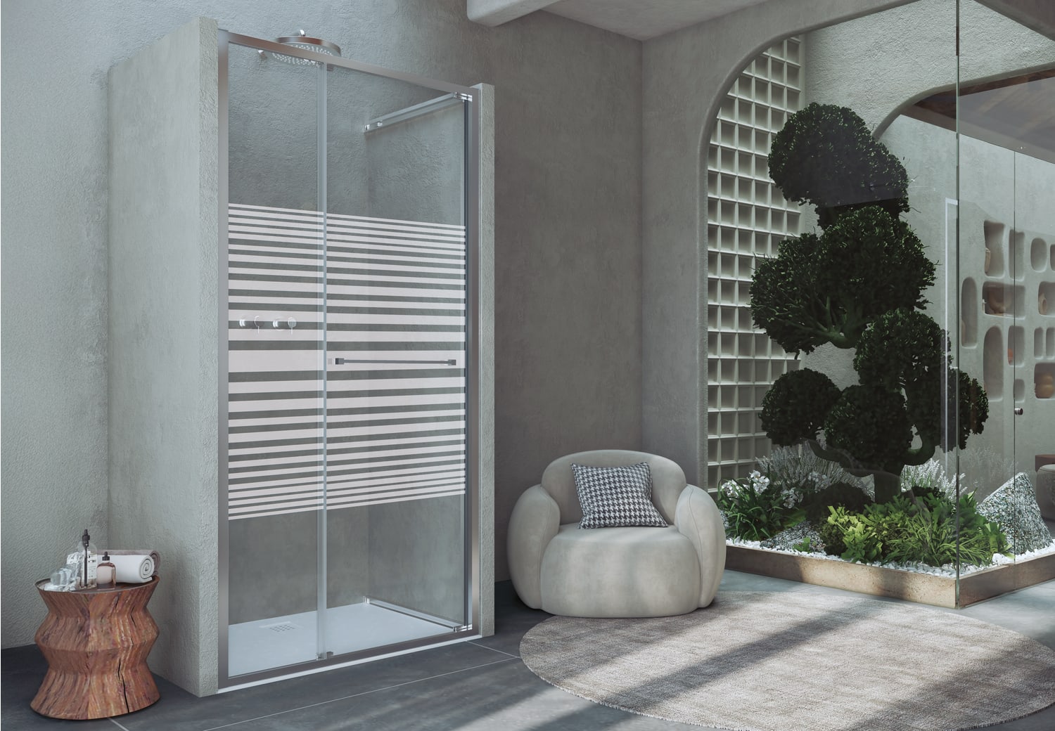 Paroi de douche Bruntec Next (100 B) Ambiente 8