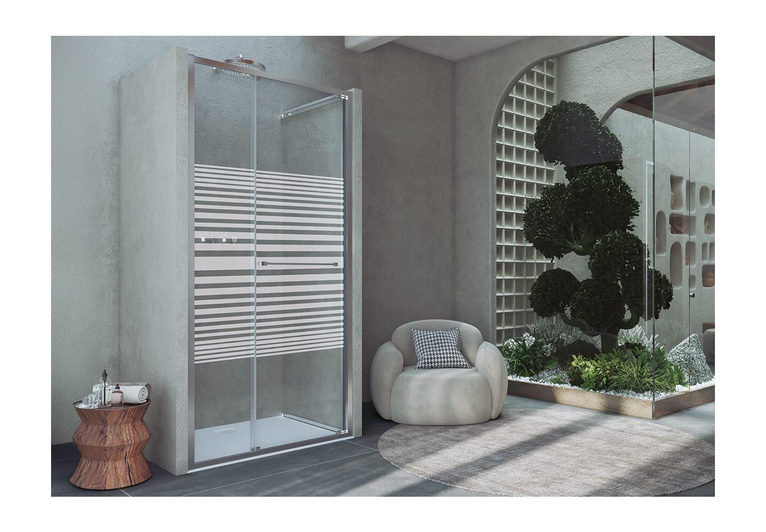 Paroi de douche Bruntec Next (100 B) Ambiente 8