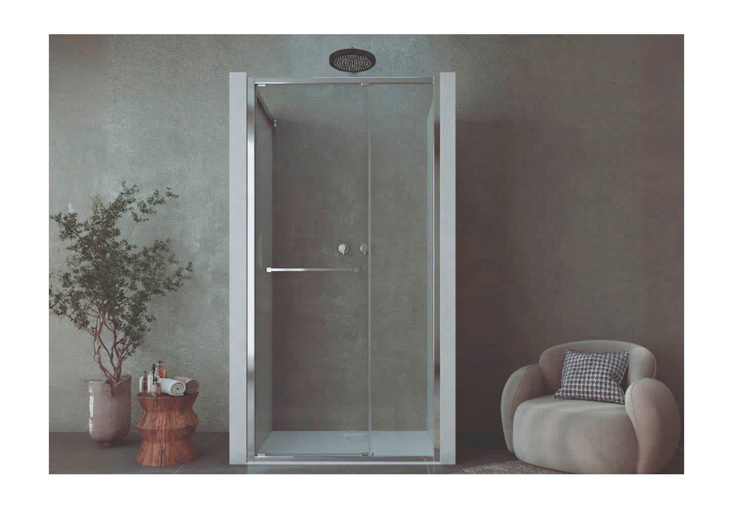 Paroi de douche Bruntec Next (100 B) Principal 0