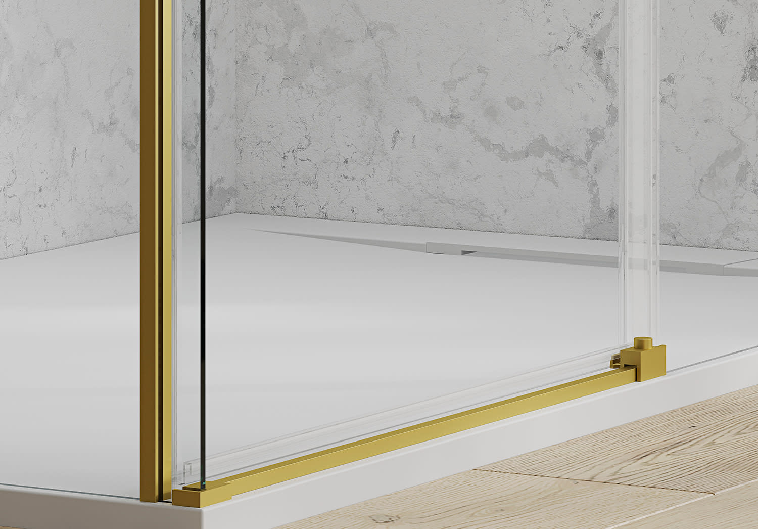 Paroi de douche coulissante sur mesure Bruntec Aria Detalle 8