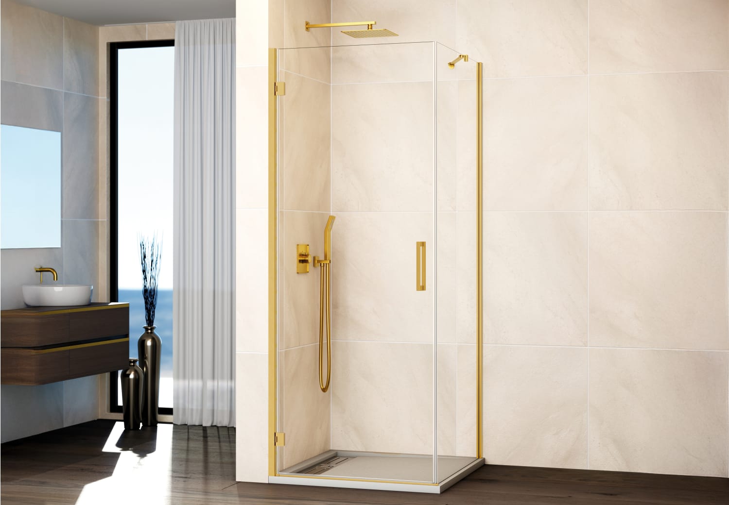 Paroi de douche GME Glass (Combi A + paroi latérale fixe) Principal 4