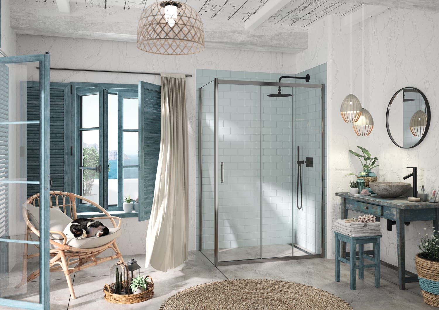 Paroi de douche Kassandra Kaarol (KA101+KA103) Principal 0