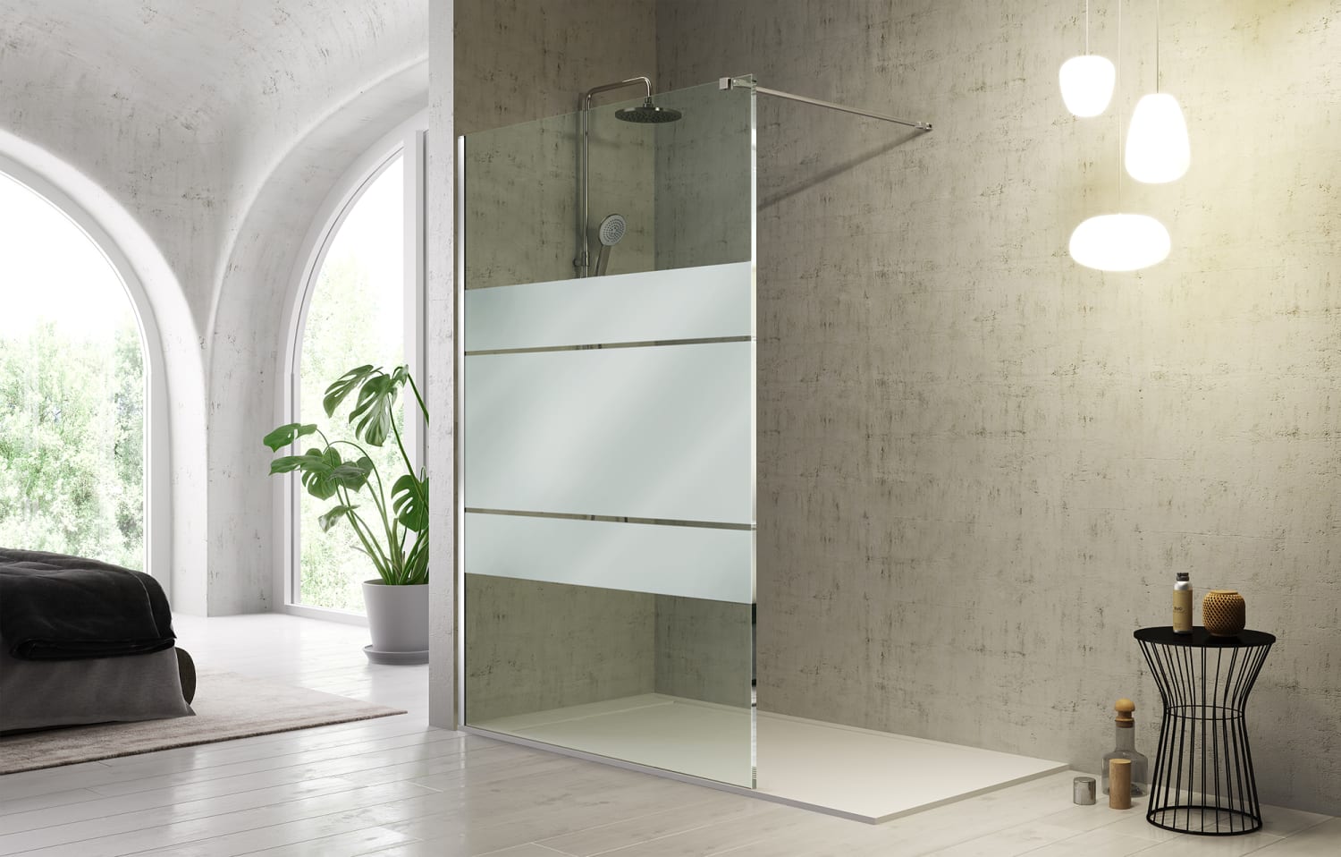 Paroi de douche fixe -Kassandra- Fresh (FR633) Principal 1
