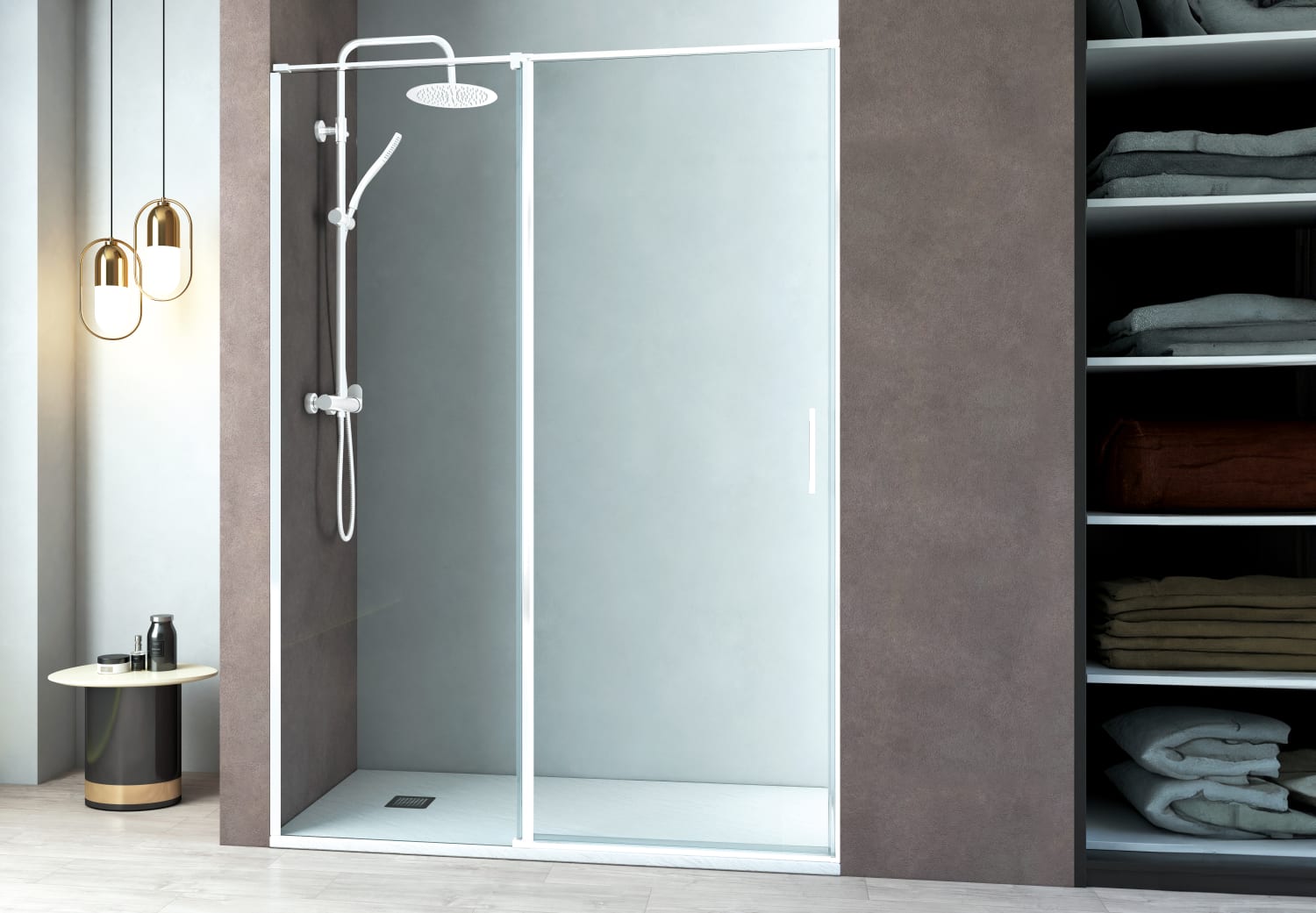 Paroi de douche pivotante Paroi de douche Kemi Principal 1
