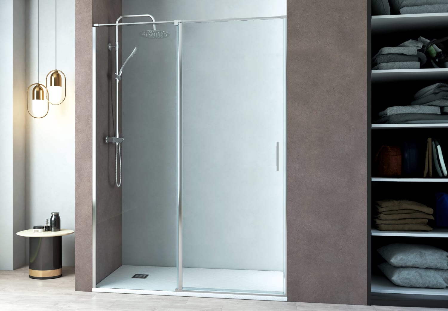 Paroi de douche pivotante Paroi de douche Kemi Principal 1