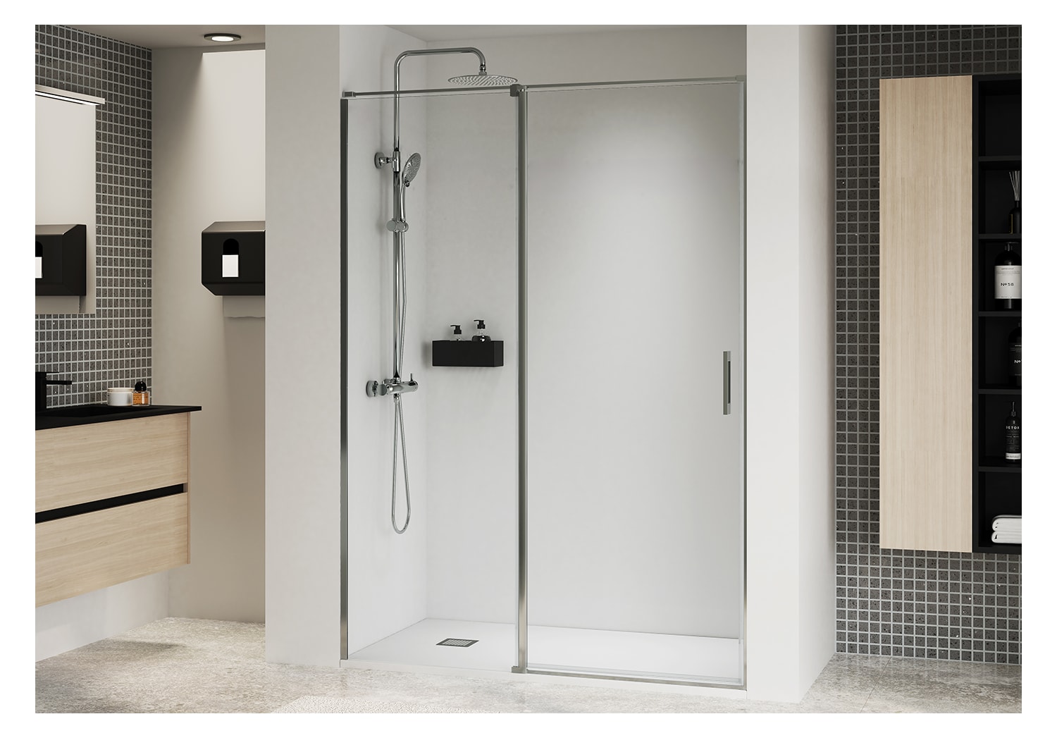 Paroi de douche pivotante Paroi de douche Kemi Principal 0