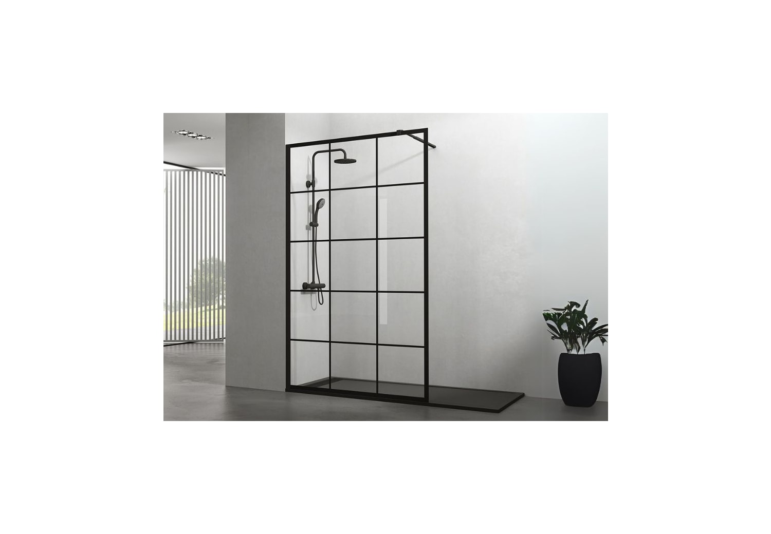 Paroi de douche Screen GME Black Chess Principal 0